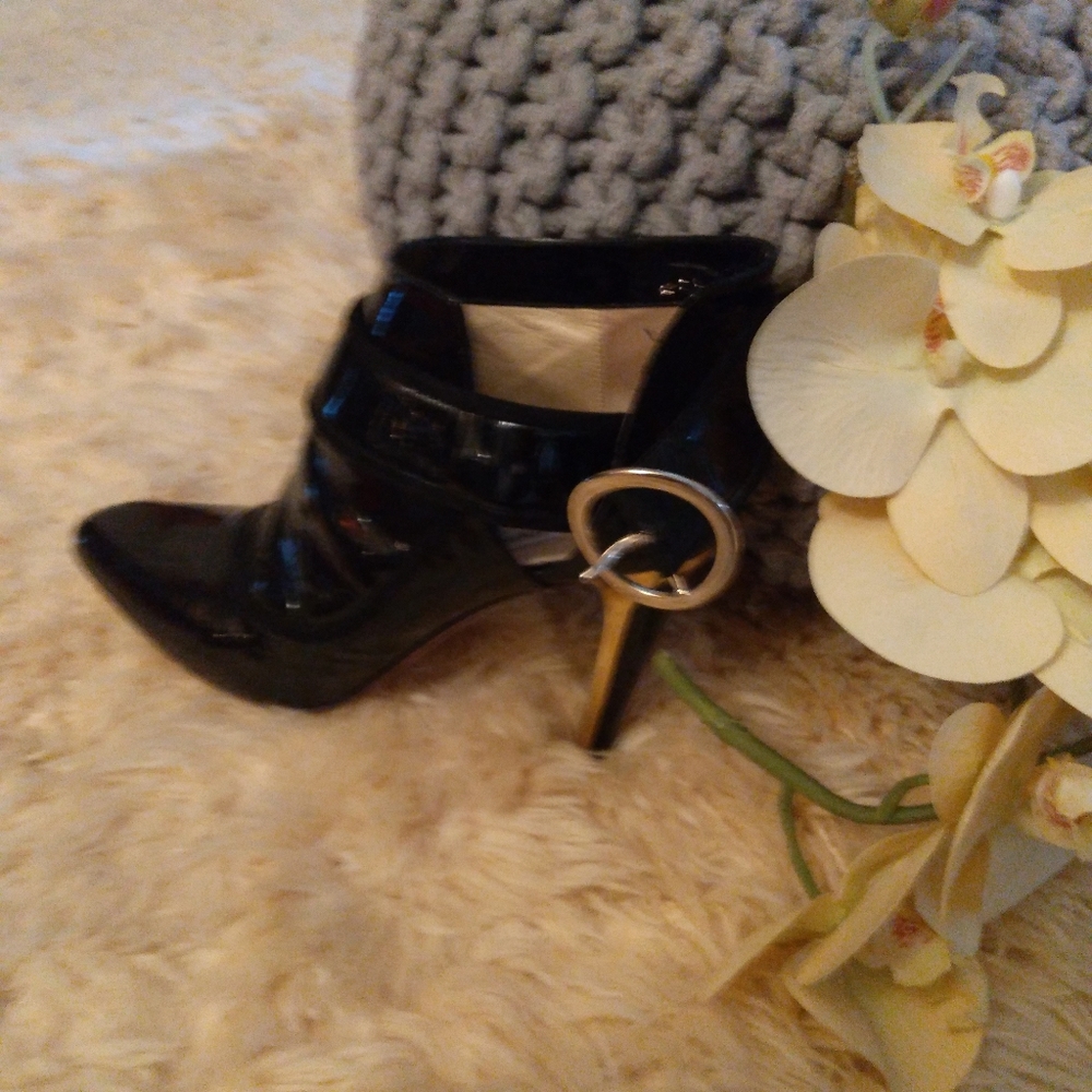 Jimmy Choo booties in patent calfskin leather